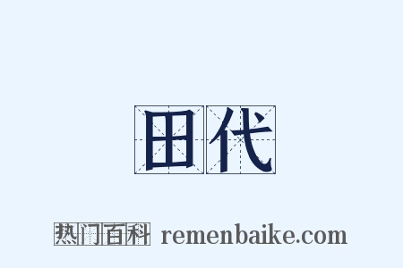 田代是什么意思的图片